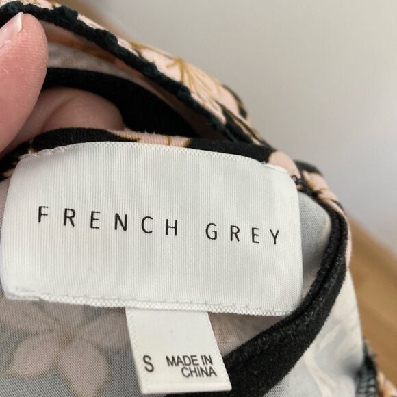 French Grey Maxi Sleeveless Dress Size Small - Picture 9 of 11